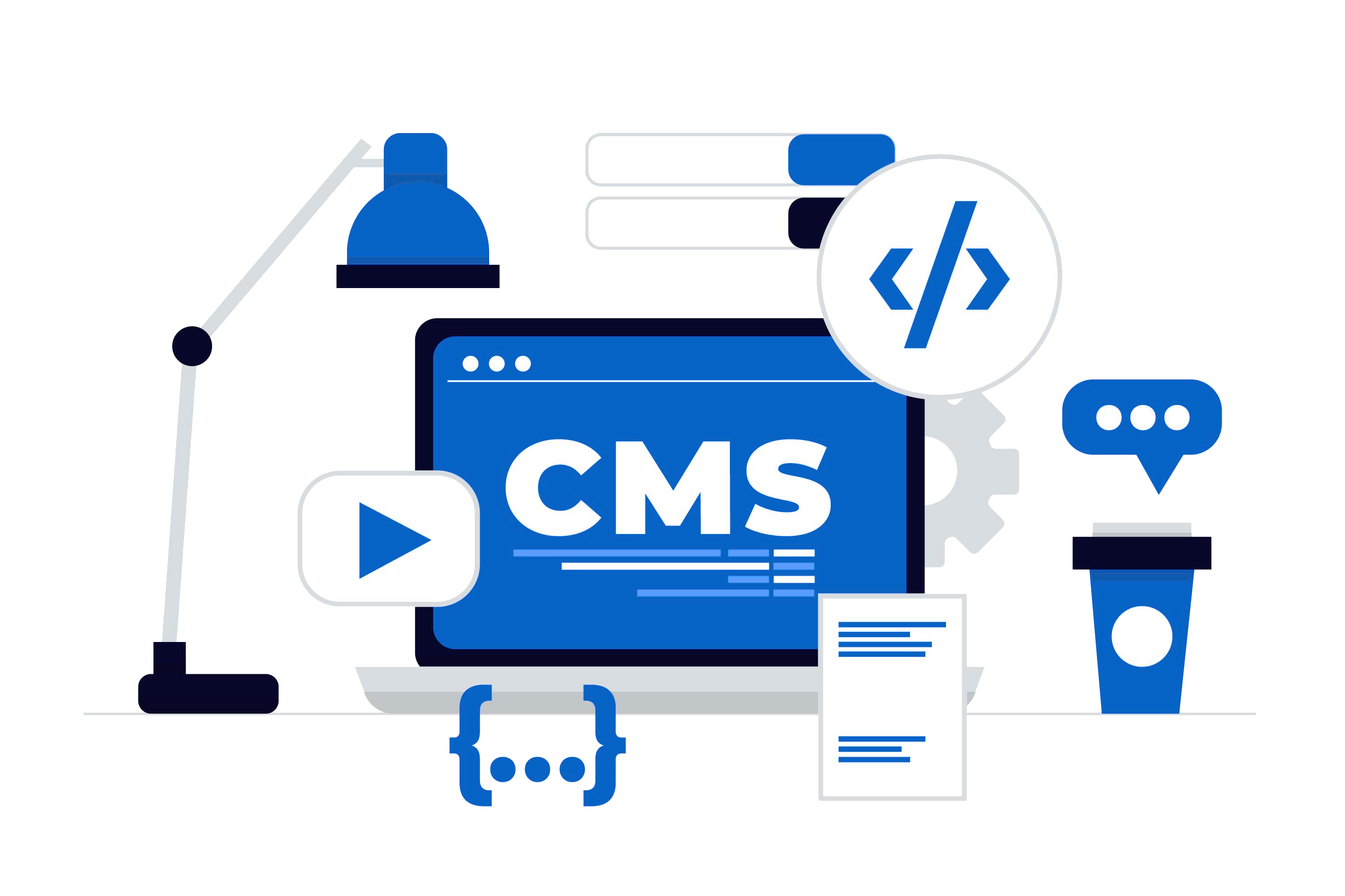 Webntric CMS Technology Illustration